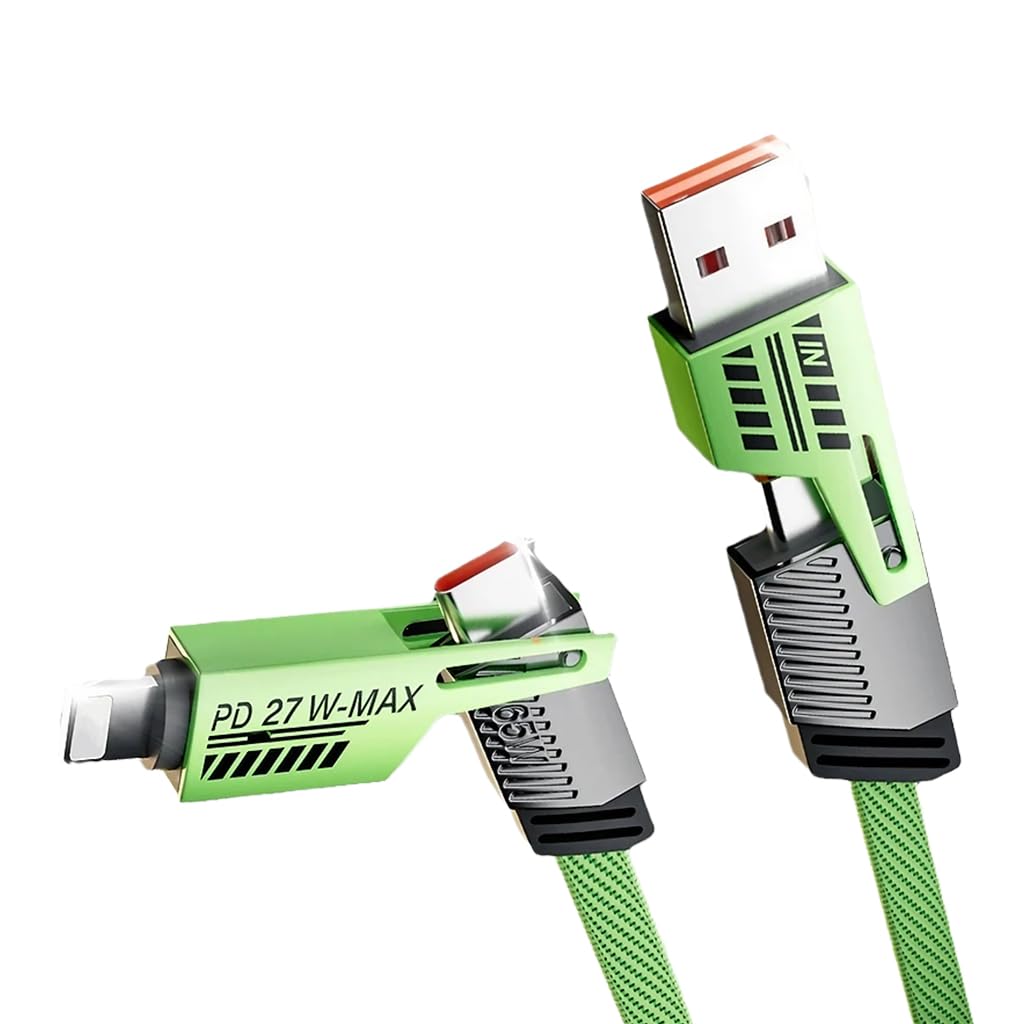 Verilux USB C Charging Cable USB C Data Cable 4 in 1 USB C to Light-ing USB C to USB A Cable USB A to Ligh-ing Cable Universal PD 27W USB C Cable for Phone, Laptop, Tablets, Green Verilux USB C Charging Cable USB C Data Cable 4 in 1 USB C to Light-ing USB C to USB A Cable USB A to Ligh-ing Cable Universal PD 27W USB C Cable for Phone, Laptop, Tablets, Green